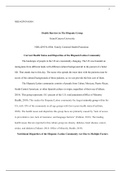 Paper 4 class 2.docx     NRS-429VN-0504  Health Barriers in The Hispanic Group  Grand Canyon University  NRS-429VN-0504:  Family Centered Health Promotion      Current Health Status and Disparities of the Hispanic/Latino Community  The landscape of people