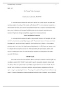 MGT 485 Personal Value Assessment.docx   MGT-485  My Personal Value Assessment  Grand Canyon University: MGT-485  A vision and mission statement are often used to describe one s goals, purpose, and values they want to accomplish. According to Hitt, Irelan