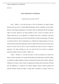 JUS 330 Wk 5 Legal Considerations in Prison.docx   JUS 330  Legal Considerations in Confinement  Grand Canyon University: JUS 330  Holt v. Hobbs is a case that took place in 2015, the petitioner was inmate Gregory Houston Holt, also known as Abdul Maalik 