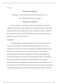 Topic 2 Classical Theory Comparison.docx   CNL: 500  Classical Theory Comparison  Department of Clinical Mental Health Sciences, Grand Canyon University  CNL: 500 Theories and Models of Counseling  Classical Theory Comparison  A theory is defined as a set