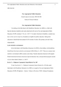 SPD 300 500 topic 3 assignment.docx   SPD:300-500  Free Appropriate Public Education  Grand Canyon University: SPD:300-500  Instructor Penina Goldstein   Free Appropriate Public Education   €œAccording to the Individuals with Disabilities Education Act (I