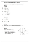 VWO Wiskunde B | HK VOORTGEZETTE INTEGRAALREKENING Oefentoets met Uitwerkingen