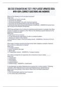 BIO 250 STRAIGHTERLINE TEST 1 PREP LATEST UPDATED 2024 WITH 100% CORRECT QUESTIONS AND ANSWERS