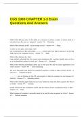 CGS 1060 CHAPTER 1-3 Exam Questions And Answers.