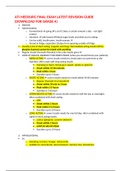 ATI MEDSURG FINAL EXAM LATEST REVISION GUIDE 