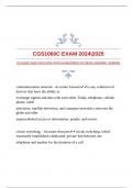 CGS1060C EXAM 20242025 WITH GUARANTEED ACCURATE ANSWERS |VERIFIED