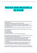 PRAXIS 5006 READING & SS EXAM