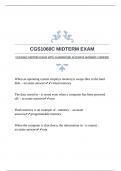 CGS1060C MIDTERM EXAM WITH GUARANTEED ACCURATE ANSWERS |VERIFIED