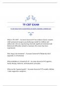 TF-CBT EXAM WITH GUARANTEED ACCURATE ANSWERS |VERIFIED SET