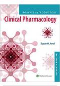 2024/2025 Test Bank for Roachs Introductory Clinical Pharmacology, 11th Edition, Susan M Ford COMPLETE