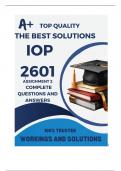 IOP2601 Assignment 2 (COMPLETE ANSWERS) Semester 2 2024 - DUE 26 August 2024