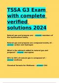 TSSA G3 Exam with complete verified solutions 2024