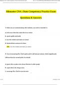 CNA 1 State Competency Practice Exam (2024 / 2025) Actual Questions with Verified Answers, 100% Guarantee Pass