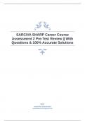 SARC/VA SHARP Career Course Assessment 2 Pre-Test Review || With Questions & 100% Accurate Solutions