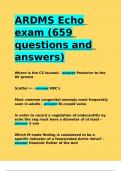 ARDMS Echo exam (659 questions and answers).