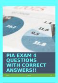 PIA EXAM 4 QUESTIONS WITH CORRECT ANSWERS!!