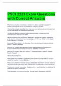 PSCI 2223 Exam Questions with Correct Answers