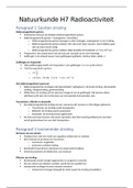 Samenvatting natuurkunde NOVA  3 H/V,  H7 Radioactiviteit