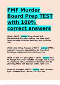 FMF Murder Board Prep TEST with 100- correct answers