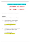 NSG6005  QUESTION BANK  FOR WEEK 1 TO WEEK 10 QUIZ, MIDTERM, AND FINAL EXAM / NSG 6005 CHAPTER 1 TO CHAPTER 53 TEST QUESTION BANK (LATEST, 2021) :SOUTH UNIVERSITY 