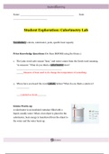 Gizmos _ Student Exploration_Calorimetry Lab_2020 | M11L2M1 Calorimetry Lab