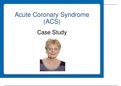 Acute Coronary Case study> history of present problem, personal social history etc