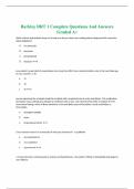 Barkley DRT 1 Complete Questions And Answers Graded A+