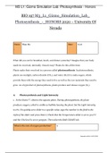 BIO 197 M3_L1_Gizmo_Simulation_Lab_ Photosynthesis_-_HONORS 2020 | BIO197 M3_L1_Gizmo_Simulation_Lab_ Photosynthesis_Graded A