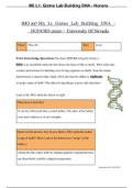 BIO 197 M5_L1_Gizmo_Lab_Building_DNA_-_HONORS 2020 | BIO197 M5_L1_Gizmo_Lab_Building_DNA_Graded A