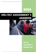 GRL1501 ASSIGNMENT 5 ANSWERS 2024