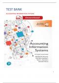 Test Bank for Accounting Information Systems 15th Edition by Marshall B. Romney, Paul J. Steinbart| 9781292353364| All Chapters 1-24| LATEST