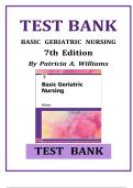 Test Bank - Basic Geriatric Nursing 7th Edition by Patricia A. Williams