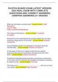 PA EFDA BOARD EXAM LATEST VERSION  2024 REAL EXAM WITH COMPLETE QUESTIONS AND CORRECT ANSWERS|  (VERIFIED ANSWERS) A+ GRADED