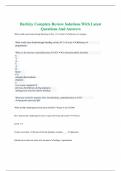 Barkley Complete Review Solutions With Latest Questions And Answers