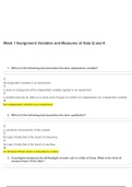 MATH 225N Week 1 Assignment Variables and Measures of Data Q and A