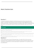 MATH 225N Week 2 Statistics Quiz LATEST UPDATE