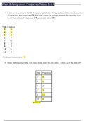 MATH 225N Week 2 Assignment Frequency Tables (Q & A)