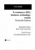 Test Bank for E-Commerce 2021, 16th Edition by Kenneth C. Laudon