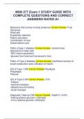 MSN 277 Exam 1  STUDY GUIDE WITH COMPLETE QUESTIONS AND CORRECT ANSWERS RATED A+