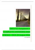 TMS3725 Assignment 4 COMPLETE ANSWERS) 2024 (238502) - DUE 29 August 2024