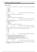 CHAPTER 8: Confidence Interval Estimation TESTBANK QUESTIONS & ANSWERS