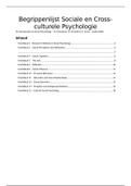 Samenvatting begrippen An Introduction to Social Psychology, ISBN: 9781119486268 / ISBN: 9781118823538  Sociale- En Cross-culturele Psychologie (PSBA1-18)
