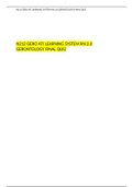 N212 GERO ATI LEARNING SYSTEM RN 2.0 GERONTOLOGY FINAL QUIZ (3 Versions), Verified and Correct document for Exam to get the highest score. 