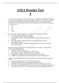 Advanced Trauma Life Support test prep 2021/Advanced Trauma Life Support 2021