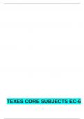 TEXES CORE SUBJECTS EC-6 (391): MATHEMATICS TEST ONE AND TEST TWO VALUATION TEST WITH AL ANSWERS