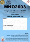 MNO2603 Assignment 3 (COMPLETE ANSWERS) Semester 2 2024 - DUE 10 September 2024