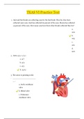 TEAS VI Practice Test_100% | TEAS VI Practice Test_English 101