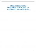 BIOD 171 ESSENTIAL MICROBIOLOGY MODULE 1  EXAM PORTAGE LEARNING