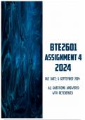 BTE2601 Assignment 4 2024 | Due 5 September 2024