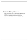 NR 103 Week 3 Small Group Discussion